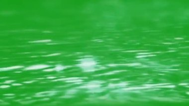 Su dalgaları yeşil ekran hareketi grafikleri