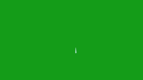 水滴脉动绿屏运动图形 — 图库视频影像