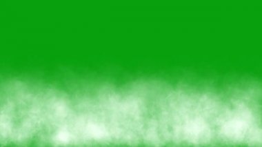 Yerde beyaz duman yeşil ekran hareket grafikleri