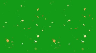 Düşen kurdele parçacıkları yeşil ekran hareket grafikleri