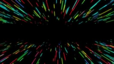 Gece arkaplanlı hiperuzay hareket grafikleri