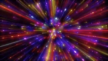 Gece arkaplanlı hiperuzay hareket grafikleri