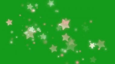 Parlak bokeh yıldızları yeşil ekran hareket grafikleri