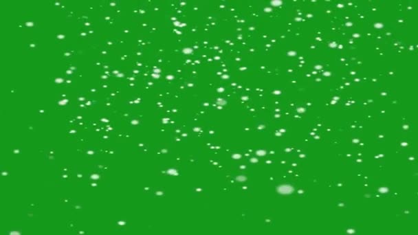 Sníh Zelená Obrazovka Pohybové Grafiky — Stock video