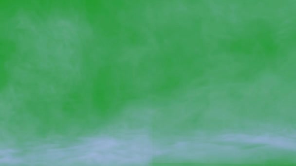 Biały Dym Zielony Ekran Ruchu Grafiki — Wideo stockowe
