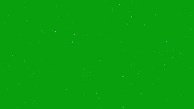 Uzayda yıldızların yeşil ekran hareketi grafikleri