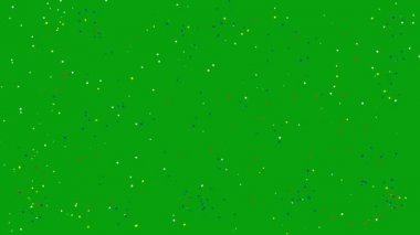 Renkli parıldayan yıldızlar yeşil ekran hareket grafikleri