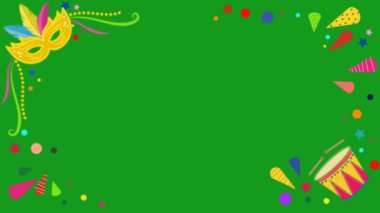 Festival kutlamaları yeşil ekran hareketi grafikleri