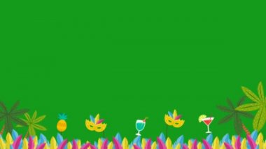 Festival kutlamaları yeşil ekran hareketi grafikleri