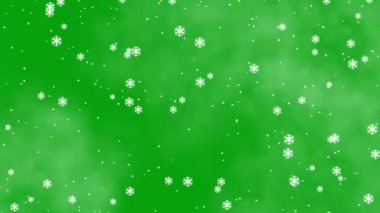 Kar yağışı yeşil ekran hareketi grafikleri