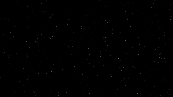 Magiche Particelle Polvere Grafica Movimento Con Sfondo Notturno — Video Stock