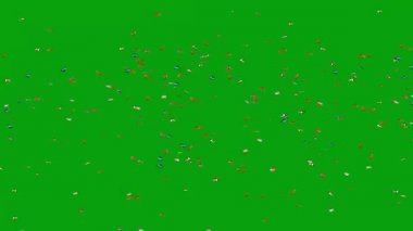 Uçan renkli kelebekler yeşil ekran hareket grafikleri