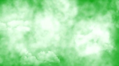 Hareket eden bulutlar ve sis yeşil ekran hareket grafikleri