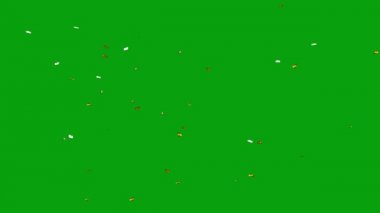 Uçan kelebekler yeşil ekran hareket grafikleri