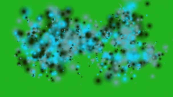 Molécules Eau Écran Vert Motion Graphiques — Video