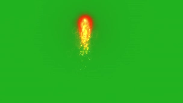 Fluxo Lava Derretida Gráficos Movimento Tela Verde — Vídeo de Stock