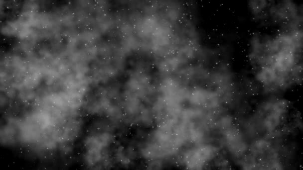 Туман Сверкает Графика Движения Ночным Фоном — стоковое видео