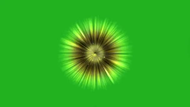魔法耀斑绿色屏幕动作图形 — 图库视频影像