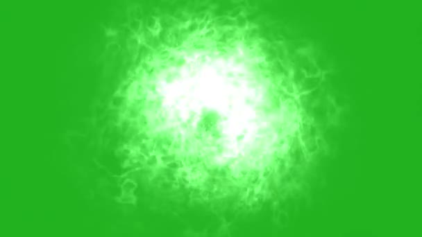 水波緑のスクリーンモーショングラフィックス — ストック動画