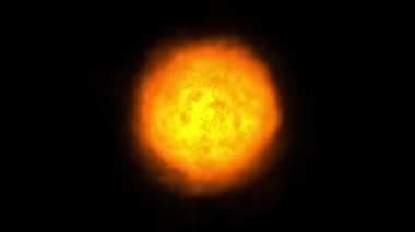 Gece arkaplanlı ateş topu hareket grafikleri