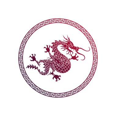 Geleneksel Çince ejderha çizimi.