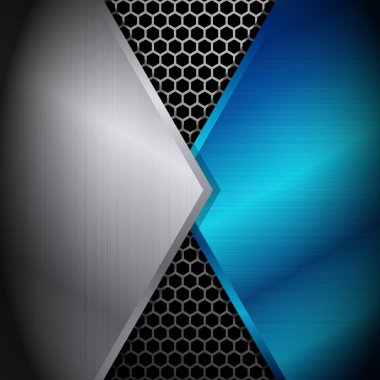 Metalik Soyut Arkaplan Vektörü İllüstrasyonu.