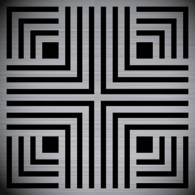 Metalik Soyut Arkaplan Vektörü İllüstrasyonu.