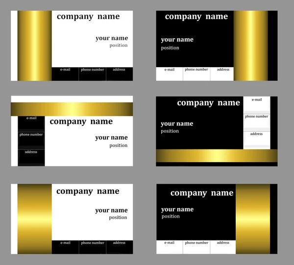 Modèles de cartes de visite — Image vectorielle