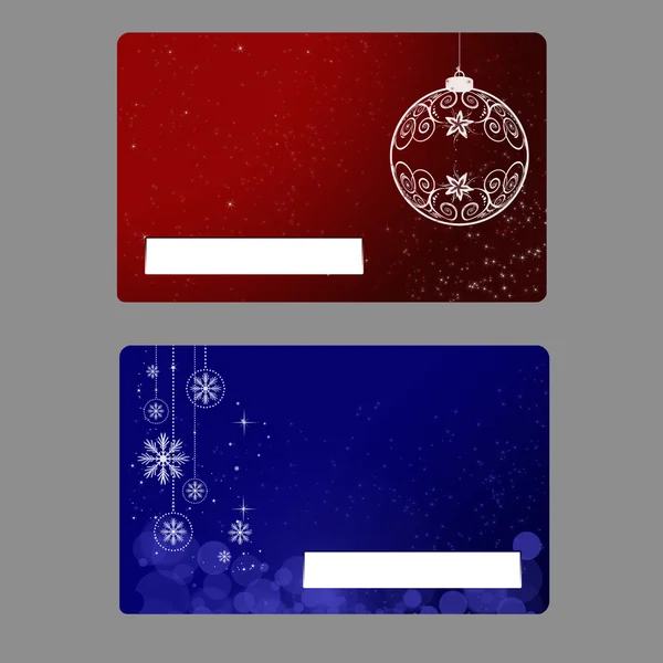 クリスマス ギフト カードのテンプレートをデザインします。 — ストックベクタ