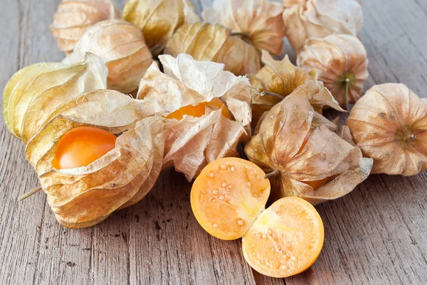 Uva spina del Capo (Physalis), frutta e verdura sana — Foto Stock