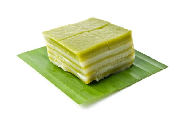 Je druh sladký thajské dessert, tradiční thajské dessert thajské pečivo nebo Khanom Chan — Stock fotografie