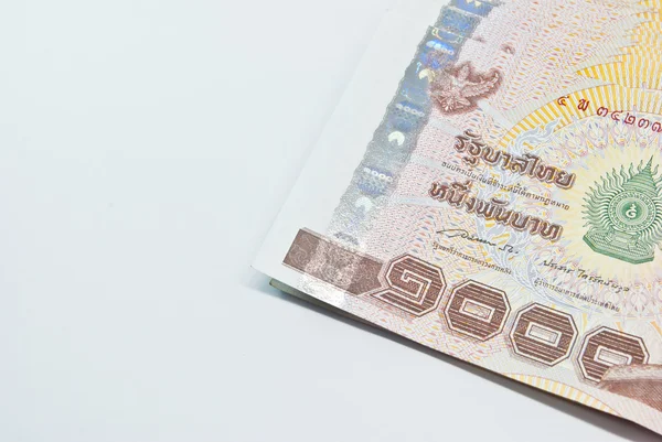 泰国人钱币的特写背景 — 图库照片