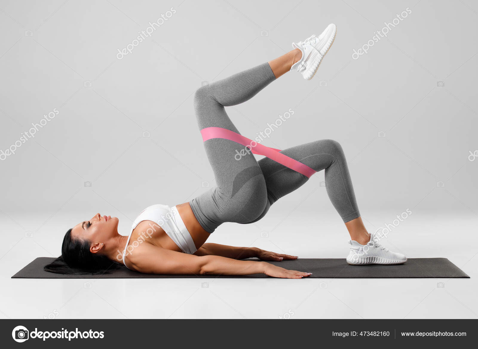 Bridge Unilateral Glute Exercises Floor Glute Bridge Single Leg