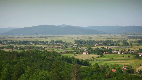 Landschappen weg autosnelweg a1 in Kroatië — Stockvideo