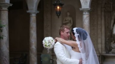 Güzel düğün çifti birlikte. Atış sırası 3