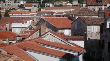 Hvar adası şehir kale üzerinde antik kale