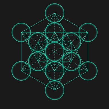 Metatron'ın Cube.Geometric sembolü