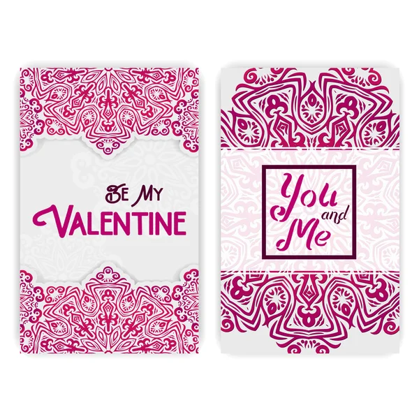 Tarjeta de felicitación Feliz Día de San Valentín — Vector de stock