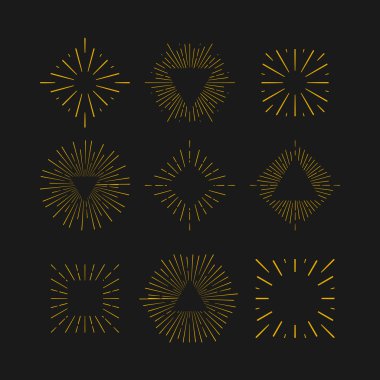 Kabile boho altın güneş patlaması 