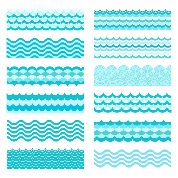 Collecte des vagues marines — Image vectorielle