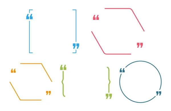 Citação citação bolha espaços em branco —  Vetores de Stock