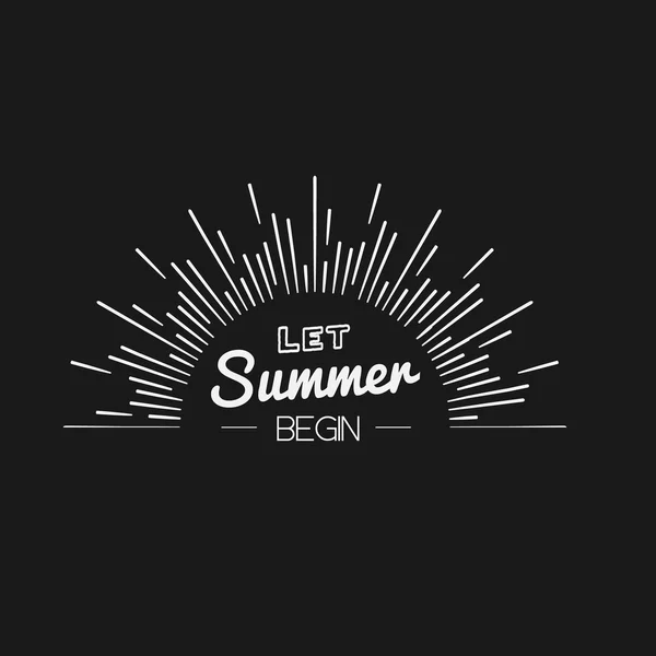 Шаблон логотипа летнего времени — стоковый вектор