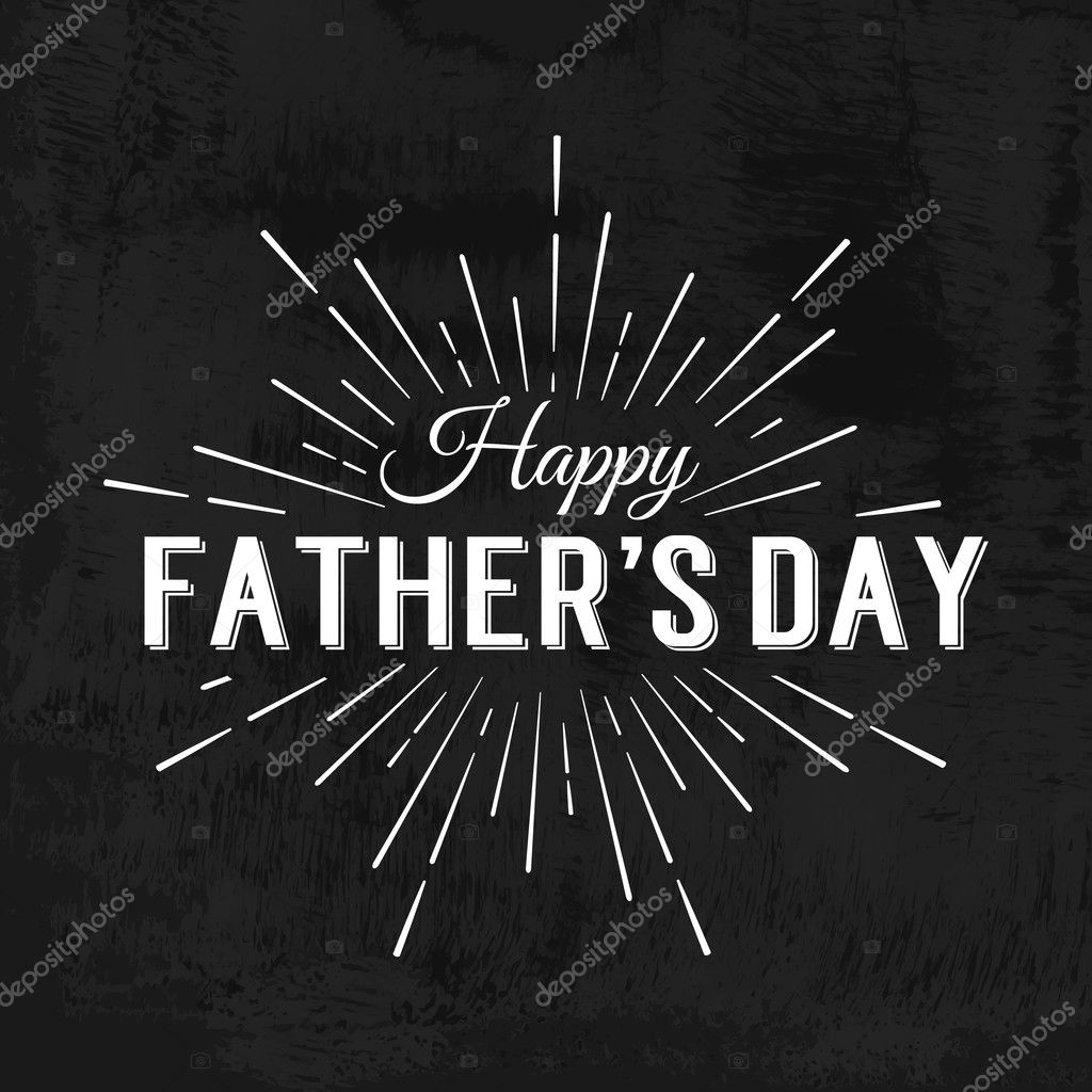 Happy Father's Day Retro calligraphic design element.
