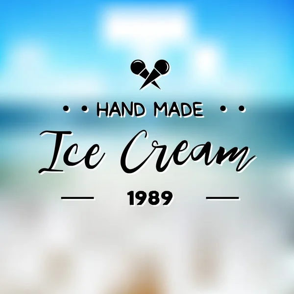 Ice Cream Design odznaky a štítky. — Stockový vektor