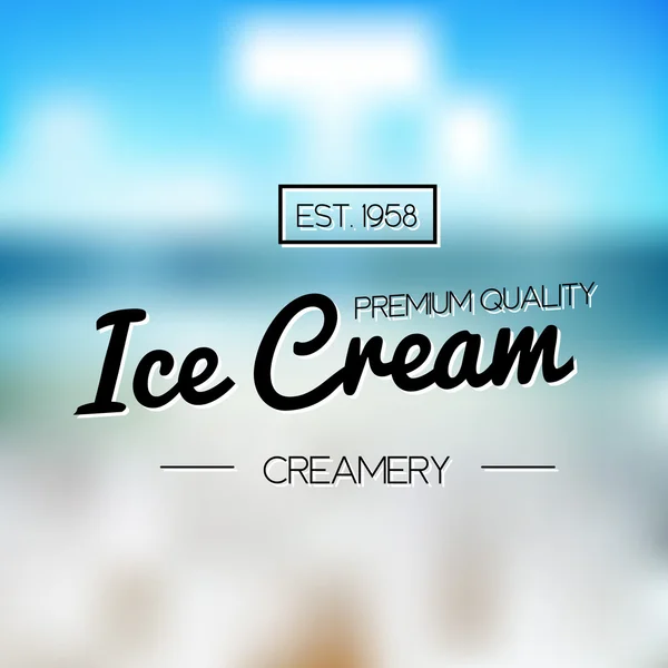 Ice Cream Design odznaky a štítky. — Stockový vektor