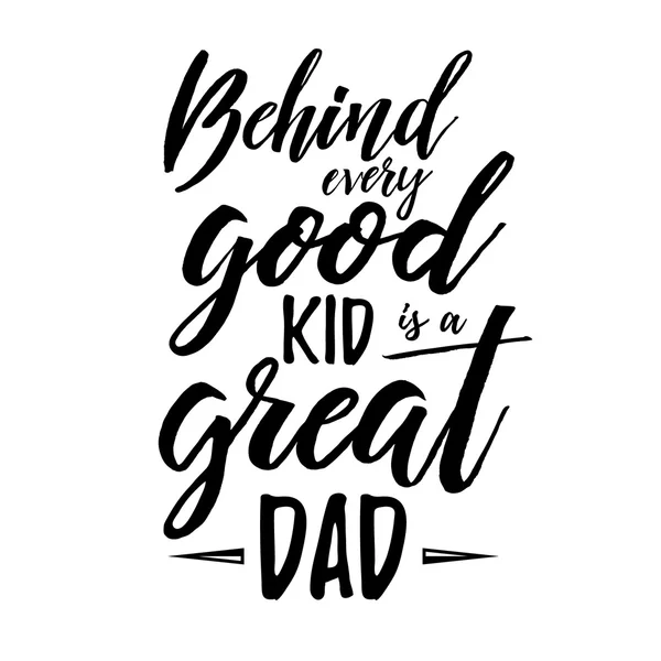 Happy Fathers Day Retro calligraphic — Stock Vector