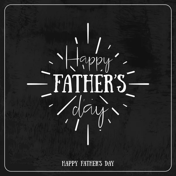 Šťastní otcové den Retro kaligrafické — Stockový vektor