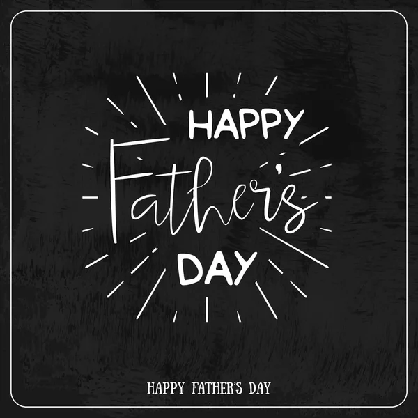 Happy Fathers Day Retro kalligrafische — Stockvector