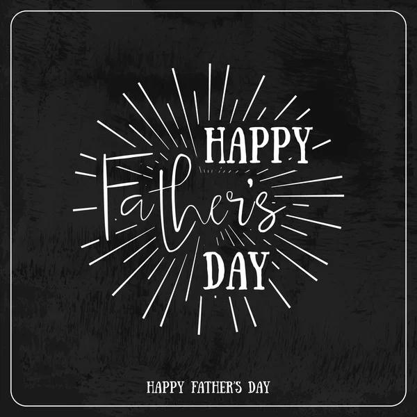 Happy Fathers Day Retro kalligrafische — Stockvector