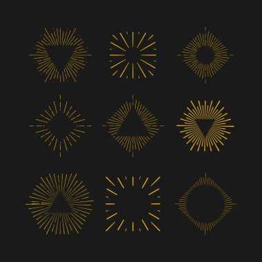 Retro güneş patlamaları şekilleri